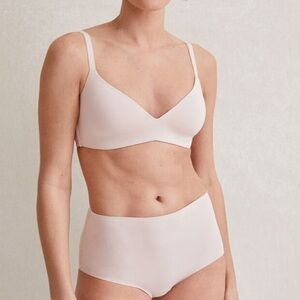 Haven Well Within Bralette Bra Unlined Wire Free Womens White Sz M Minimalist